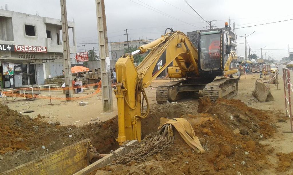 Réseau AEP Yopougon - Chantier tranchée